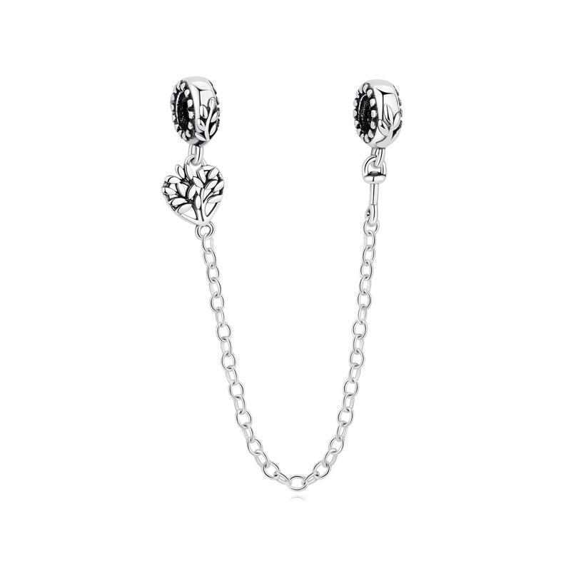 New Copper Charm Bead Charms Safety Chain Music Notes Love Heart Pendant Bead Charms Compatible With Do It Yourself Bracelets Bangles Women Diy Jewell