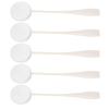 5pcs Lotion Applicator Long Handled Good Water Absorption Soft Powder Puff for Home Use White