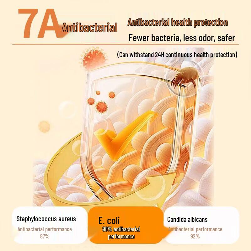 LANGSHA Women's High-Waisted Pure Cotton Antibacterial Briefs 4-Pack