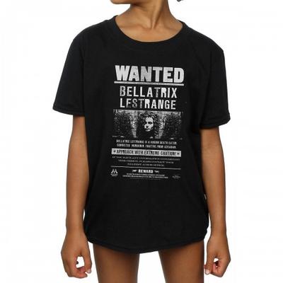 Girls Bellatrix Lestrange Wanted Poster Cotton T-Shirt