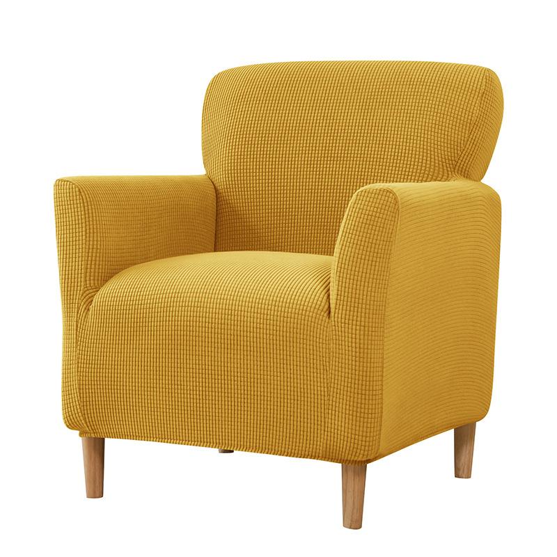1Pc Armchair Cover Removable Stretch Tub Arm Chair Slipcover Solidastic Single Sofa Slipcovers For Study Bar Counter