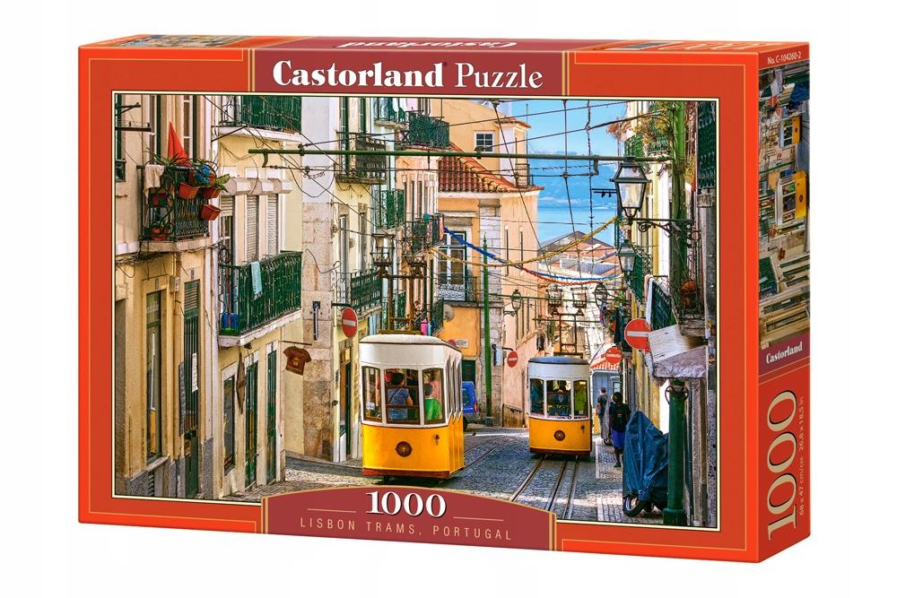Puzzle 1000 piese C-104260-2 Tramvaie Lisabona, Portugalia