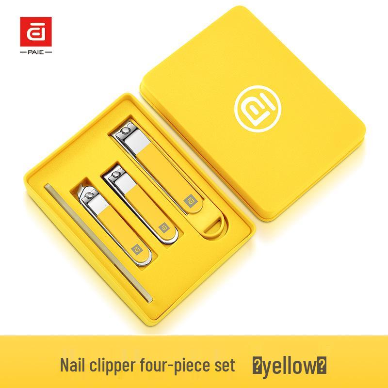 High-End Angled Nail Clipper Set - Anti-Splatter Foot Care Tools (4-6 Pieces)