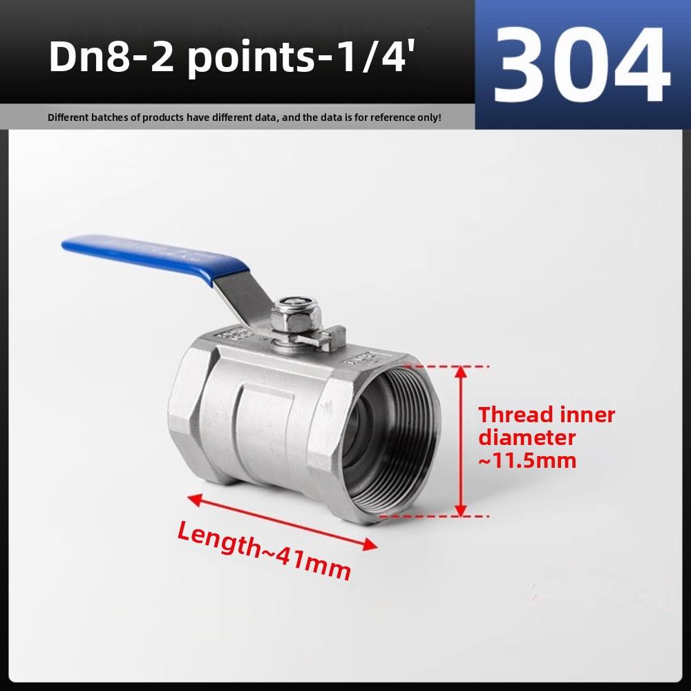 

1pc DN15 DN20 SS 304 Stainless Steel Ball Valve 1/2 3/4 Female BSP Valve with Vinyl Handle Thread Valves