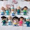 Original 2Pc/4Pcs/set Watermelon School Bus Baby Cartoon Anime Doll Boys and Girls Festival Gift PVC Toy
