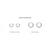 VERTE 925 Silver Bout Earring   deux.Silver.195