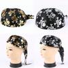 Hot Girls Skull Print Bandana Pirate Kerchief with Lovely Skull Print Turban Halloween Head Wrap Lovely Hair Kerchief