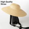 Ins Chic Sommer Sonnenschutz Britisches Natürliches Stroh Modell Urlaubs Dame Freizeit Outdoor Strand Sonnenhüte für Damen UV-Schutz