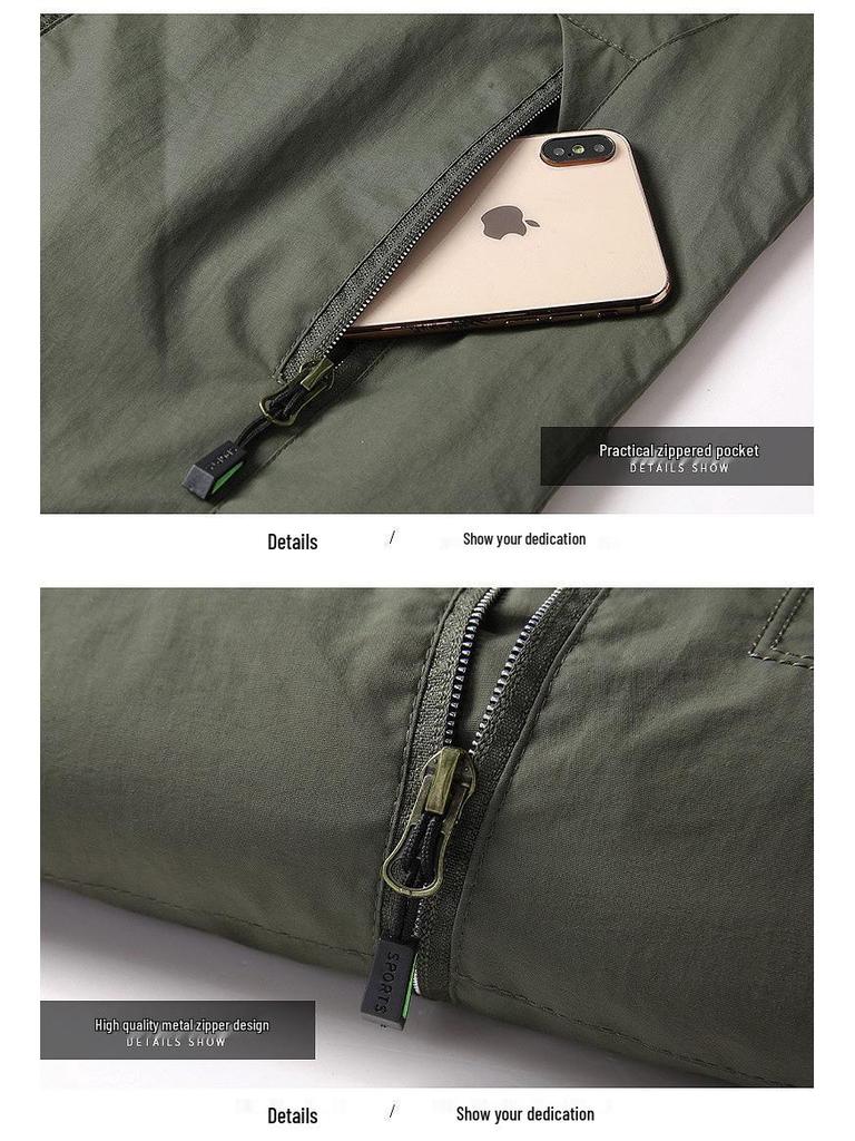 Men's Lightweight Waterproof Hiking Jacket - Spring/Autumn Casual Outerwear