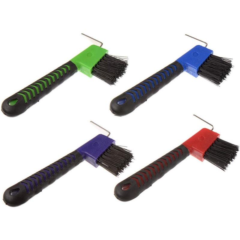 

4-Piece Horseshoe Cleaning Brush Set with Handle – Itch Relief & Easy Pick-Up 1-piece set