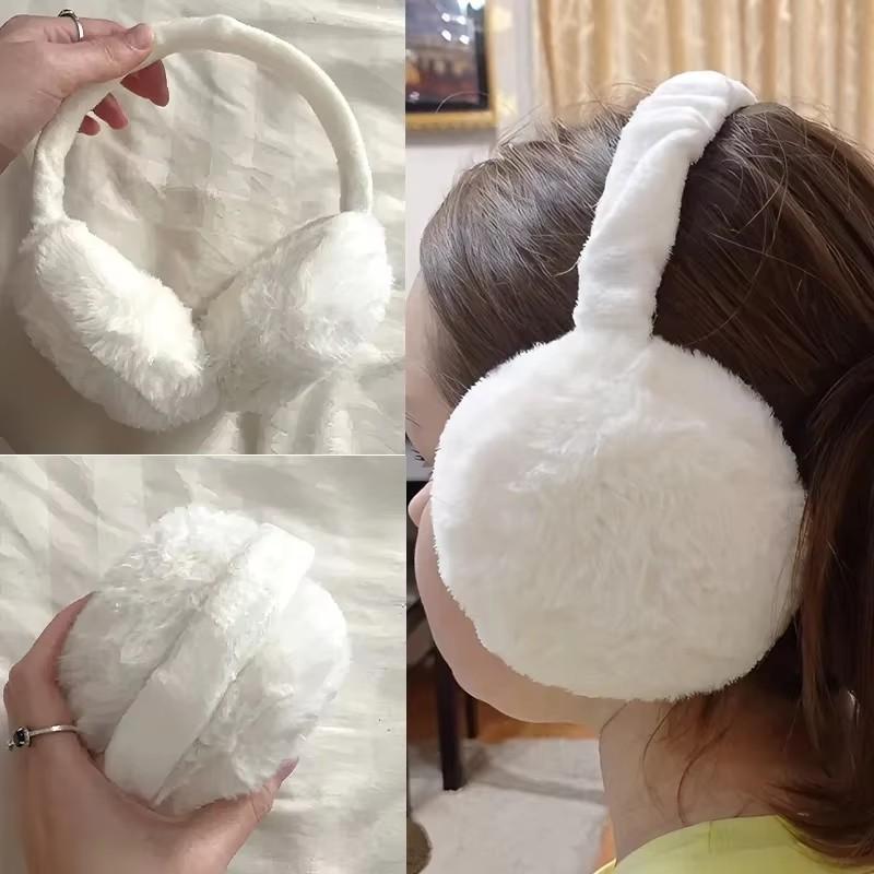 1/2/3pcs Foldable Hamburger Earmuffs for Winter Warmth, Men's and Women's Stretchable and Parent-child Ear Warmers