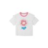 Mädchen 10A Antibakterielles Kühlendes 3D-Blumen-T-Shirt