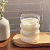 2 Pcs Glass Cups Set Drinking Glasses with Straw Creative Coffee Mug for Cocktail,Beer, Water,Soda,Tea- with Cleaning Brushe