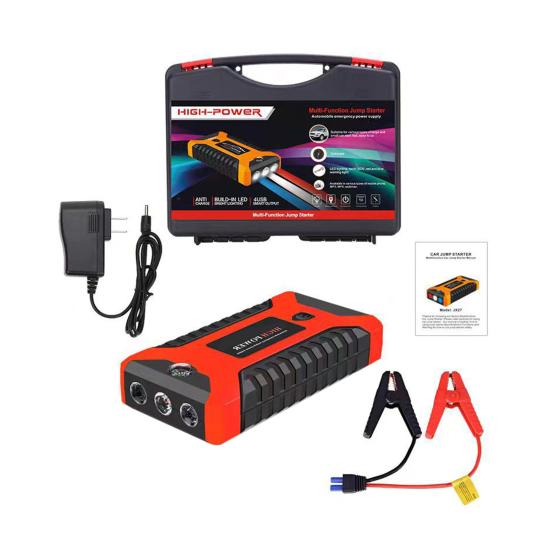 מטען מצבר רכב רב-תכליתי עם פנס LED קל לשימוש 12V ערכת כוח ניידת מאיץ מצבר ג'אמפ בוקס