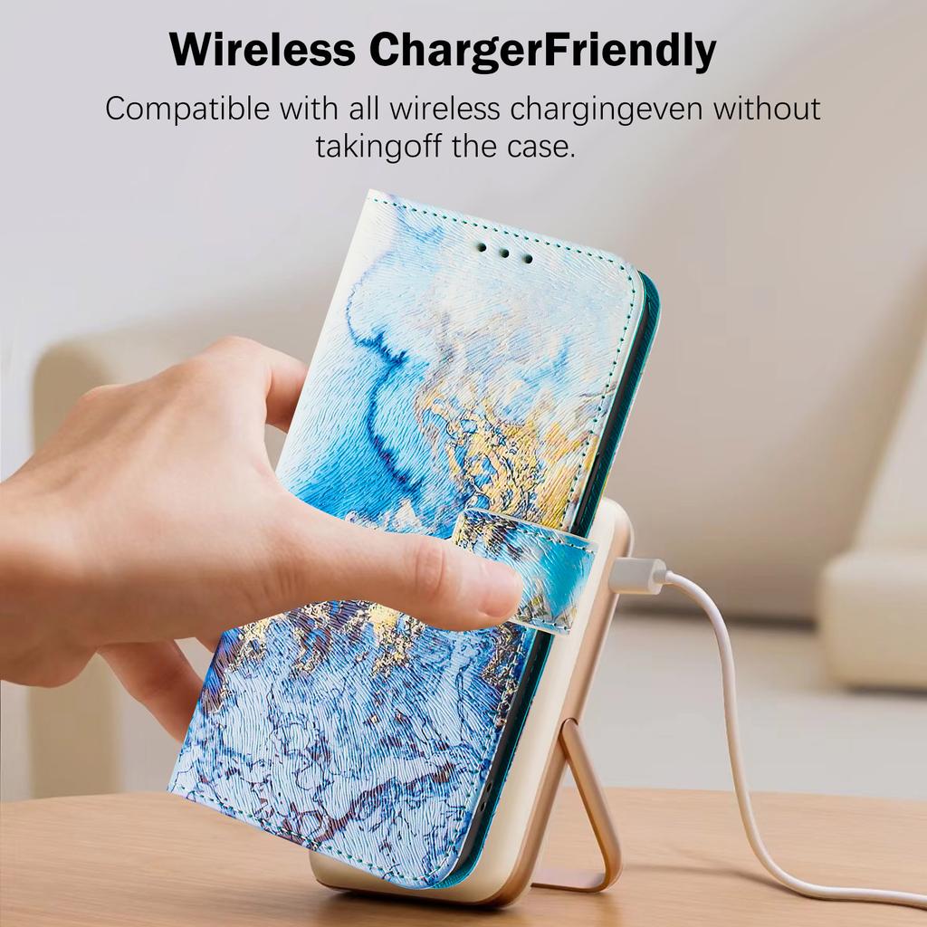 Für Blu Bold K50/Blu C9/Blu View 5 Pro/Blu View Speed 5G B1550VL Lederhülle Magnetische Brieftasche Kartenhalter Klapphülle Ständer Schutzhüllen