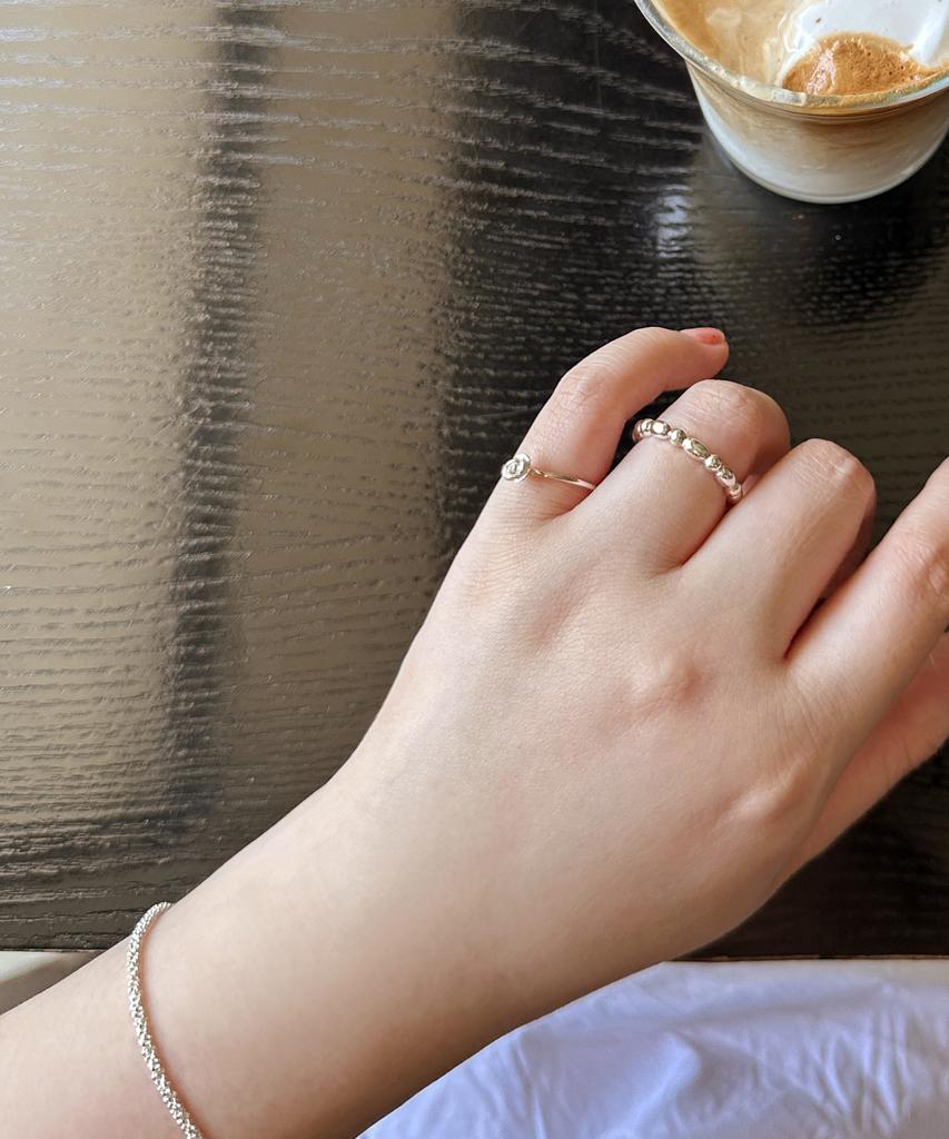 Code.H (Silver 925) Silver Rose Ring