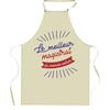 Tablier de cuisine - Planetee Magistrat - Impression bretonne - Coton épais lavable 40°C - Liens ajustables