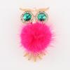 Crystal Owl Car Air Freshener Diamond Villus Owl Car Perfume Air Vent Clip Auto Accessories Interior Woman Aromatherapy Ornament