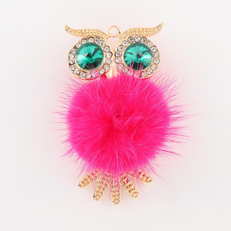 Crystal Owl Car Air Freshener Diamond Villus Owl Car Perfume Air Vent Clip Auto Accessories Interior Woman Aromatherapy Ornament