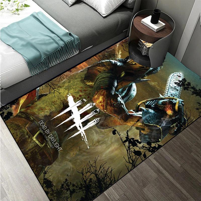 D-Dead by Daylight survival horror escape game Large Area Rugs Carpet for Home Living Room Bedroom Sofa Doormat Floor Play Mat
