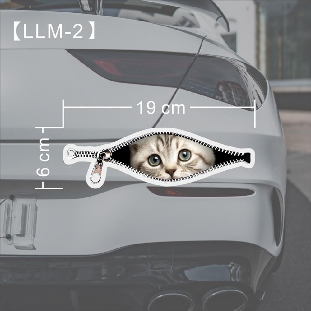 Scratch Covering Car Stickers Creative Car Decorative Sticker New Zipper Stickers  Car Window Glass