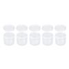 Powder Puff Storage Box Transparent Dustproof Portable Makeup Puff Container Case for Beads Tablets 5pcs