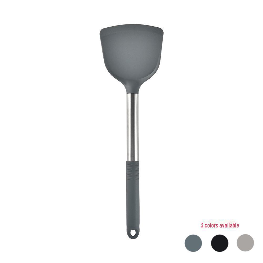 Rotatable 12-Piece Silicone Kitchenware Set: Frying Shovel & Soup Spoon Included