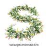 Easter Garland 2 Pieces Easter Artificial Egg Spring Garland Decoration Household Accent Ornament For Household Indoor Party Wall Fireplace