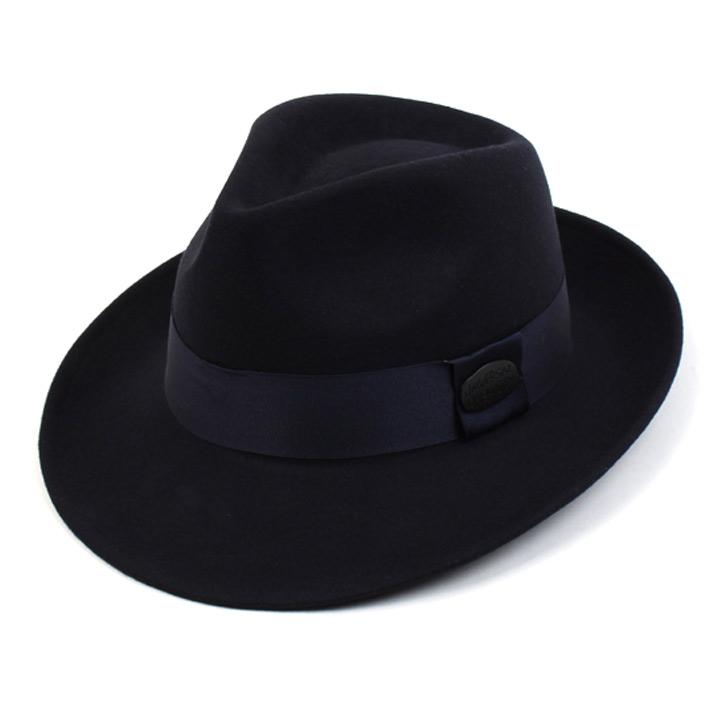 Yunibeosyeolkemiseuteuli Bu Navy Long Wool Fedora