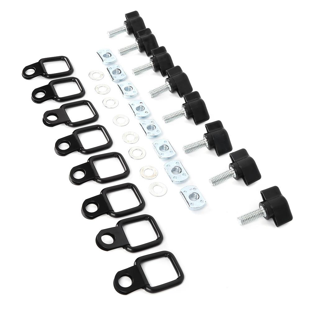 Hard Top Quick Removal Fastener Kit Thumb Screw Nut TieDown DRing Fit for Jeep M10 M8