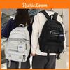 Urban Style Letter Backpack With Large Capacity For Campus And Carry Everyday