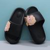 Breathable Black Wukong Childrens Slippers For Home Bathing And Comfort Indoor