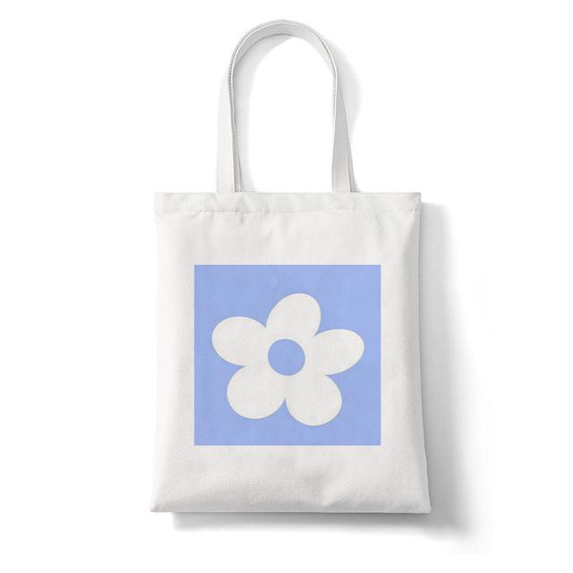 Женская холщовая сумка-тоут в стиле ретро с цветочным принтом — фото 8