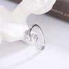VENTFILLE 925 Sterling Silver Moon Tassel Opening Female Fashion Ins Ring Dropship Wholesale