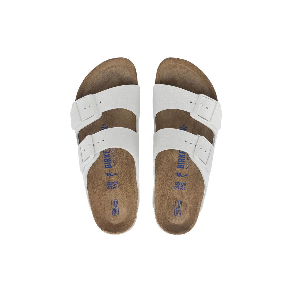 Birkenstock Arizona Soft Footbed Slide Slippers Unisex White 1024945
