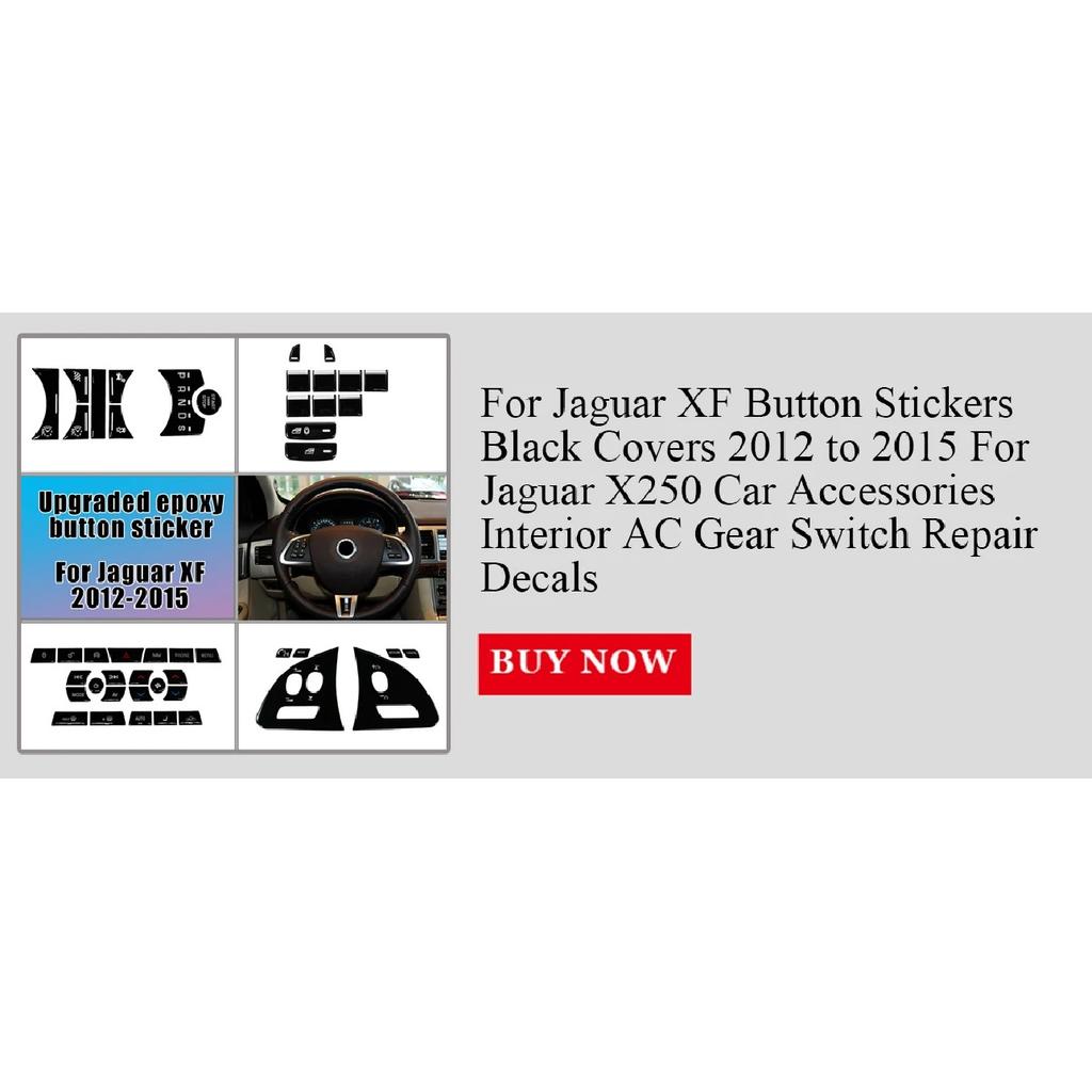 For Jaguar XF Button Covers Black For Jaguar XF X250 Car Parts Accessories Interior Decoration 2012 2013 2014 2015 Heater Switch