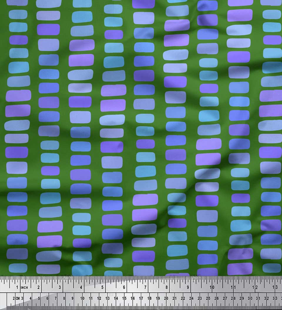 

Тканина Soimoi Red Japan Crepe Satin Мазок пензлем Абстрактні принти на тканині на метр 42 дюйма 42 Inch Wide - Poly Crepe зелений