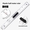 Large Math Geometry Rulers Plastic Geometry Tool for Blackboard White Board Teachers Class Geometry Math Set 40cm