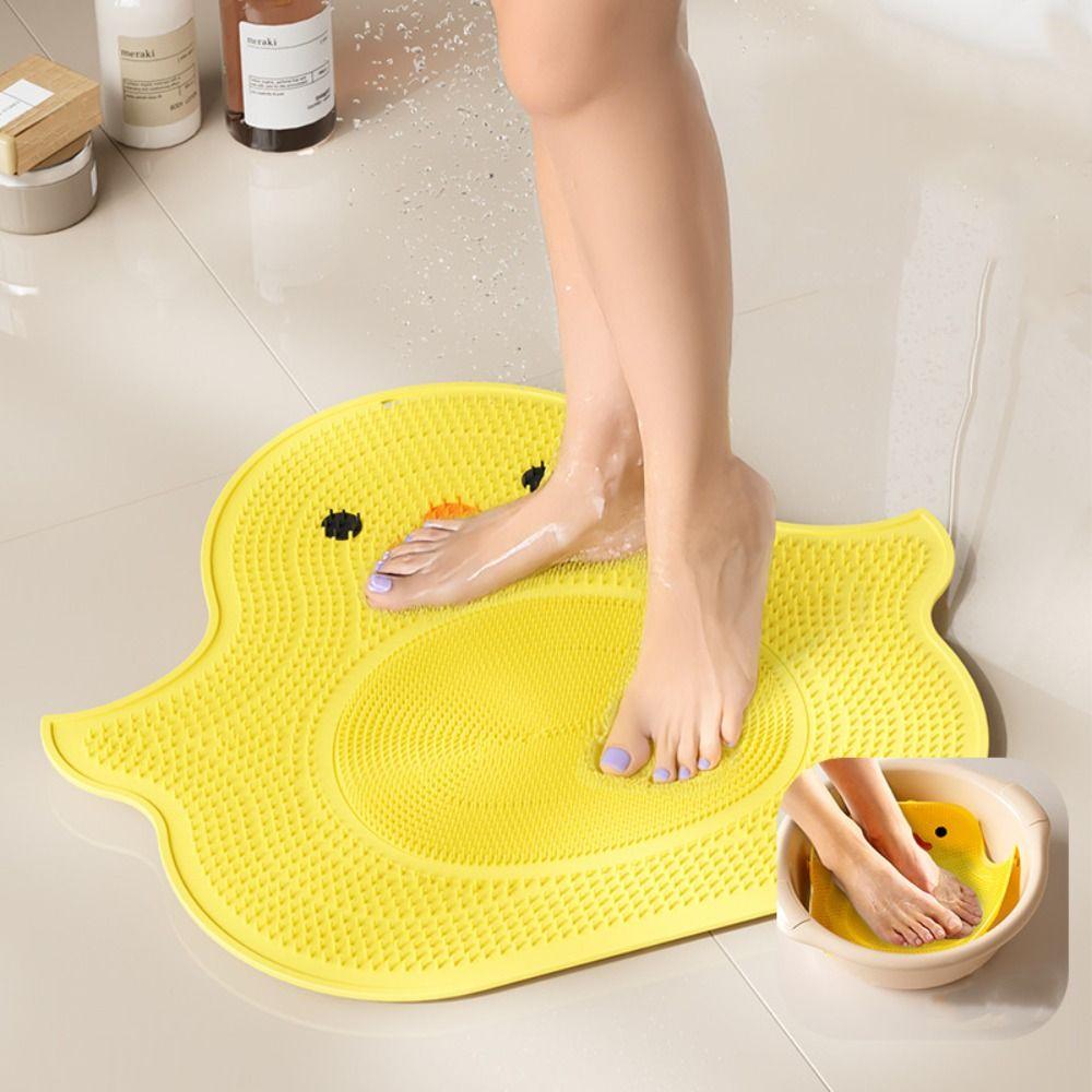 Mit Saugnäpfen Badezimmer Anti-Rutsch-Matte Silikon Massage-Pad Badezubehör Bodenmatte Toilette