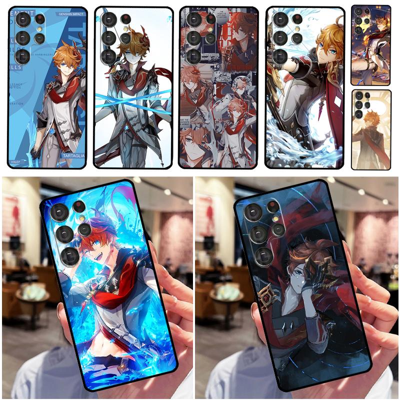 Genshin Impact Tartaglia Phone Case For Samsung Galaxy S25 Ultra S9 S10 S20 S22 S21 S23 FE S24 Plus Back Cover Shell