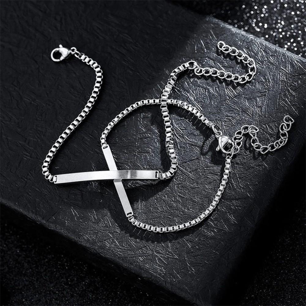 2Pcs Classic Simple Couple Bangle Adjustable Hand Bracelet Jewelry  Christian Gifts