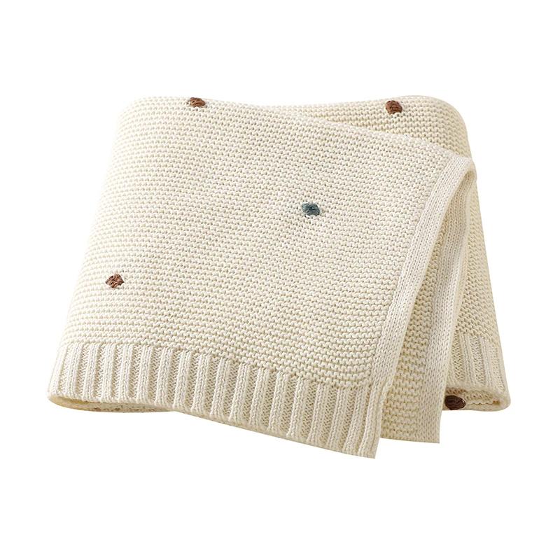 Knitted Baby Blankets Newborn Bedding Infant Kids Cotton Muslin Swaddle Wrap Baby Items Stroller Blankets Nap Cover