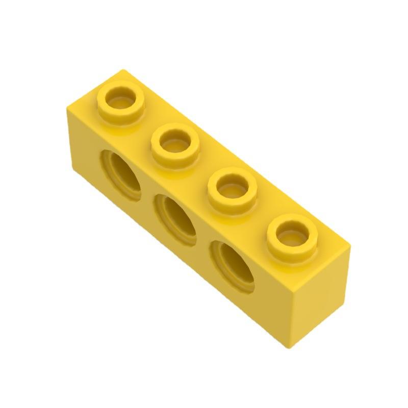 100 Stück MOC Technische Teile Partikel Dicke Bausteine 3701 1x4 mit 3 Löchern Perforiert 3701 Steine Zusammenbauten Balken Kinderspielzeug