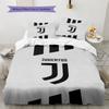 Set Copripiumino Trapuntato Juve Federa Federe Decorazione Casa Regalo di Compleanno (1 * copripiumino + 2 * federa, senza nucleo)