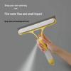 Multifunctional Double-Sided Glass Cleaner: Brush, Scrape, Spray with Integrated Bottle