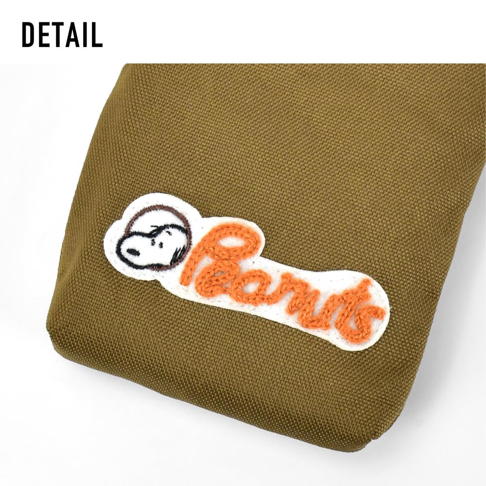 Smartphone Shoulder Smartphone Mini with Water Mobile For Cute 0378 Khaki [Snoopy] Bag, Pouch, Bag, Shoulder, Repellent, Shoulder, Commuting, School,