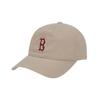 MLB Letter B embroidered logo peaked cap, same style for men and women, Khaki 59 without packaging