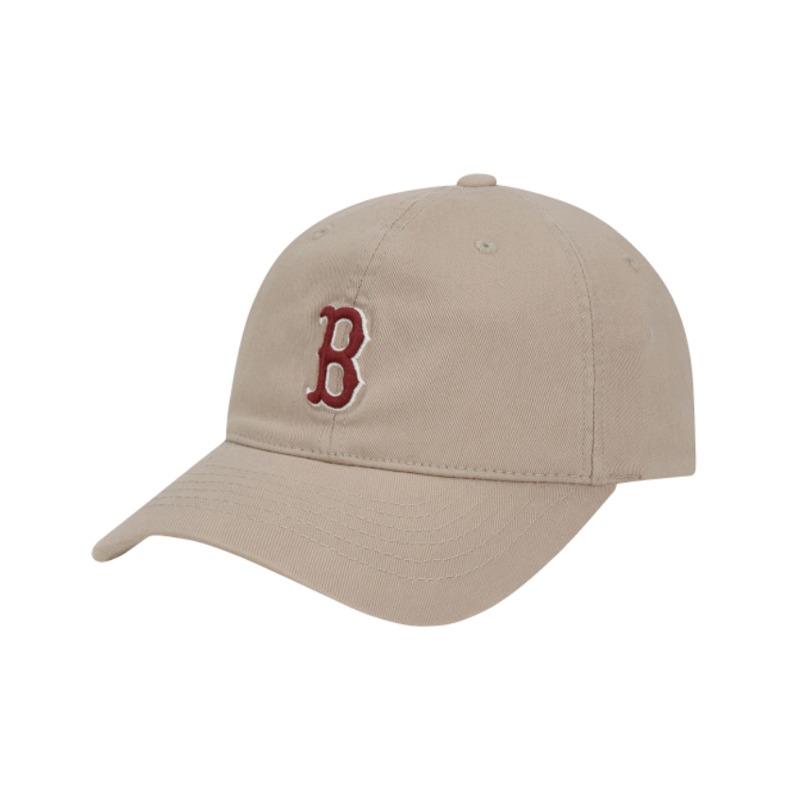 MLB Letter B embroidered logo peaked cap, same style for men and women, Khaki 59 without packaging
