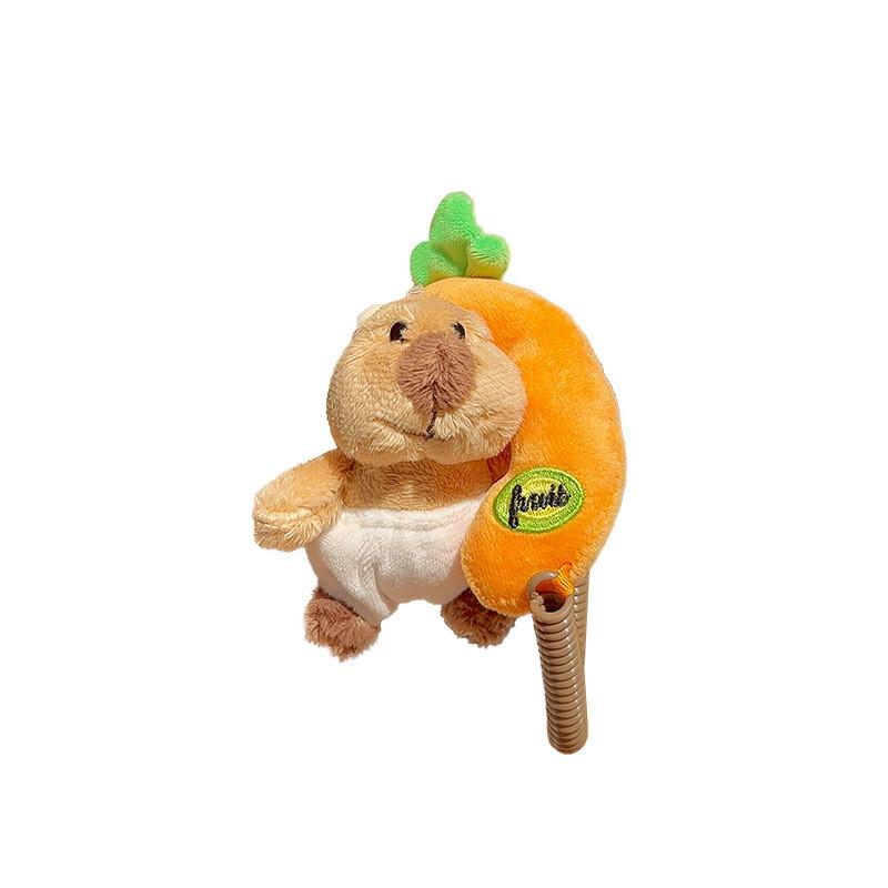 Plush Soft Marmot Phone Keychain With Cartoon Theme For Backpack Gift And