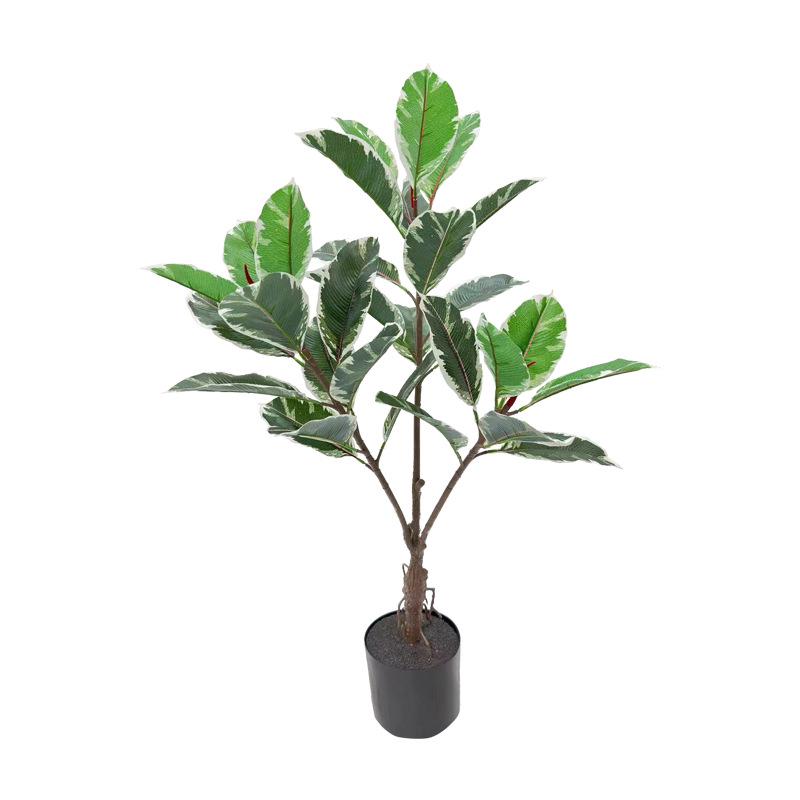 Artificial Rubber Tree: High-End Indoor Decor for Living Room - Large Bionic Plant